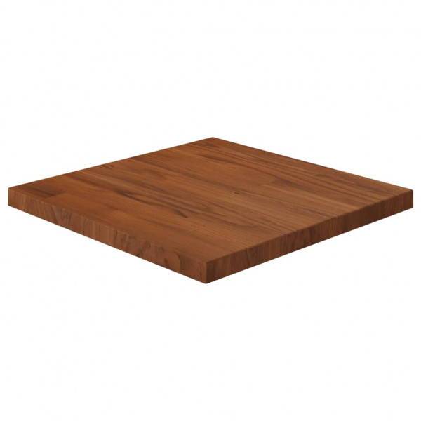 Tablero de mesa cuadrada madera roble marrón oscuro 40x40x2.5cm D