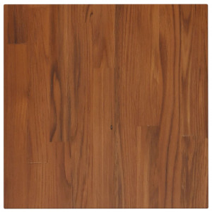 Tablero de mesa cuadrada madera roble marrón oscuro 40x40x2.5cm H