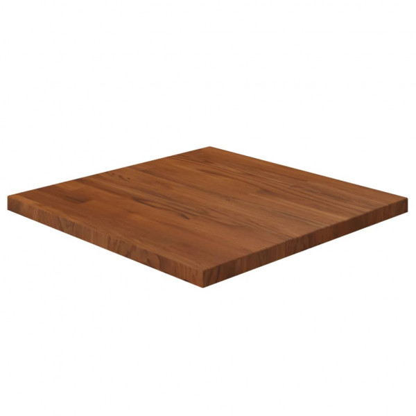Tablero de mesa cuadrada madera roble marrón oscuro 50x50x2.5cm D