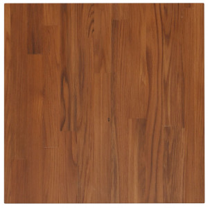 Tablero de mesa cuadrada madera roble marrón oscuro 50x50x2.5cm H