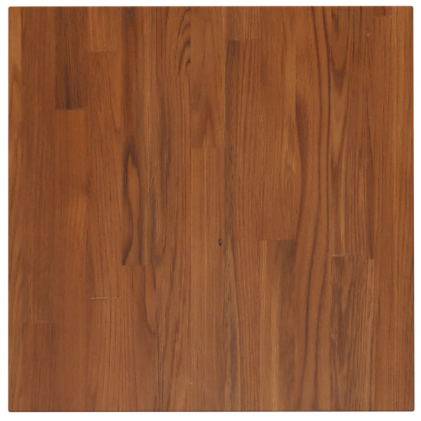 Tablero de mesa cuadrada madera roble marrón oscuro 50x50x2.5cm M 2