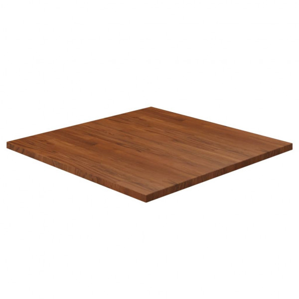Tablero de mesa cuadrada madera roble marrón oscuro 80x80x2.5cm D