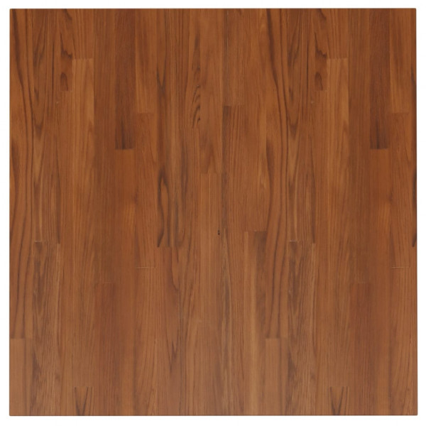 Tablero de mesa cuadrada madera roble marrón oscuro 80x80x2.5cm M 2