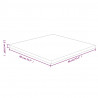 Tablero de mesa cuadrada madera roble marrón oscuro 80x80x2.5cm 4