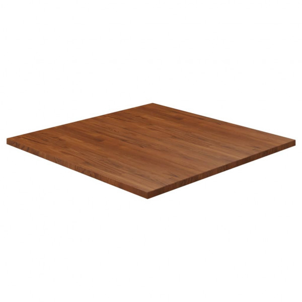 Tablero de mesa cuadrada madera roble marrón oscuro 90x90x2.5cm D