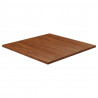 Tablero de mesa cuadrada madera roble marrón oscuro 90x90x2.5cm 1