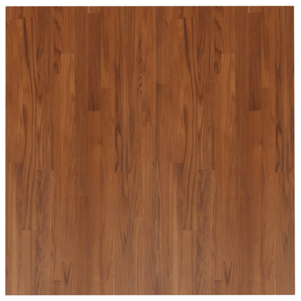 Tablero de mesa cuadrada madera roble marrón oscuro 90x90x2.5cm M 2