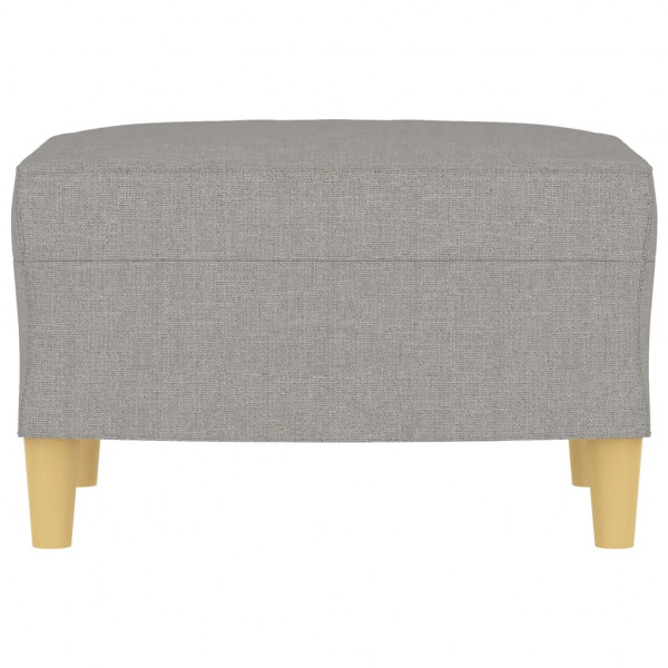 Reposapiés de tela gris claro 60x50x41 cm M 3