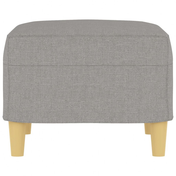 Reposapiés de tela gris claro 60x50x41 cm M 4