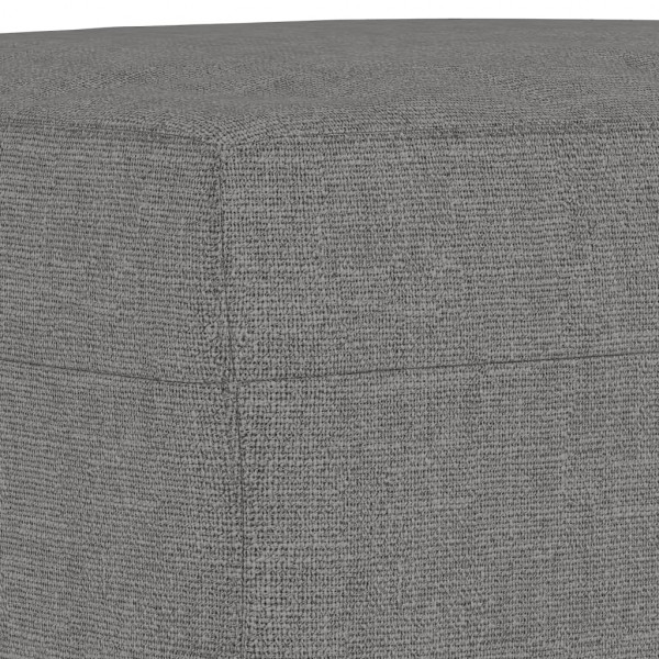 Apoio de pés 60x50x41 cm tecido cinzento-escuro M 5