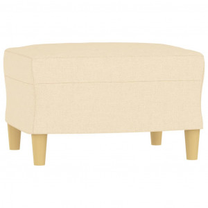 Reposapiés de tela crema 60x50x41 cm H