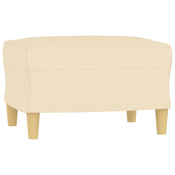 Reposapiés de tela crema 60x50x41 cm M 2
