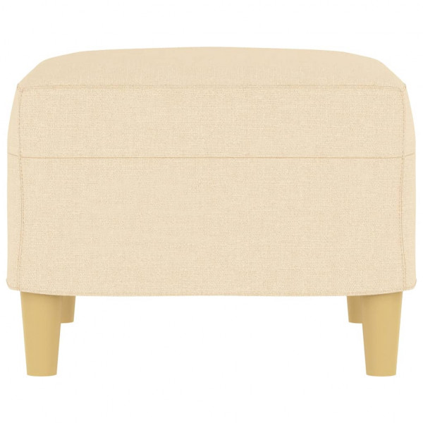 Apoio de pés 60x50x41 cm tecido cor creme M 4