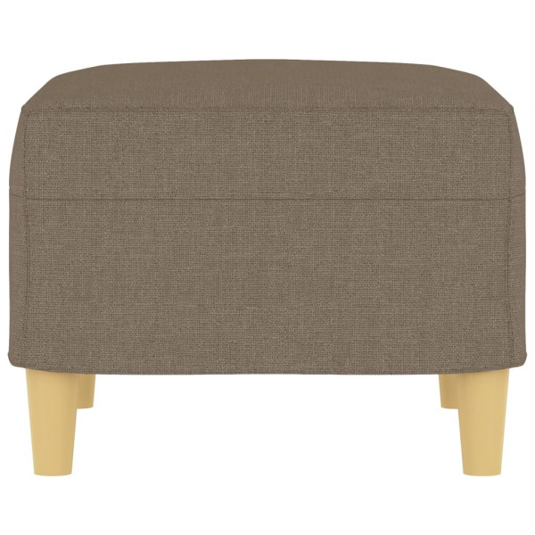 Reposapiés de tela gris taupe 60x50x41 cm M 4