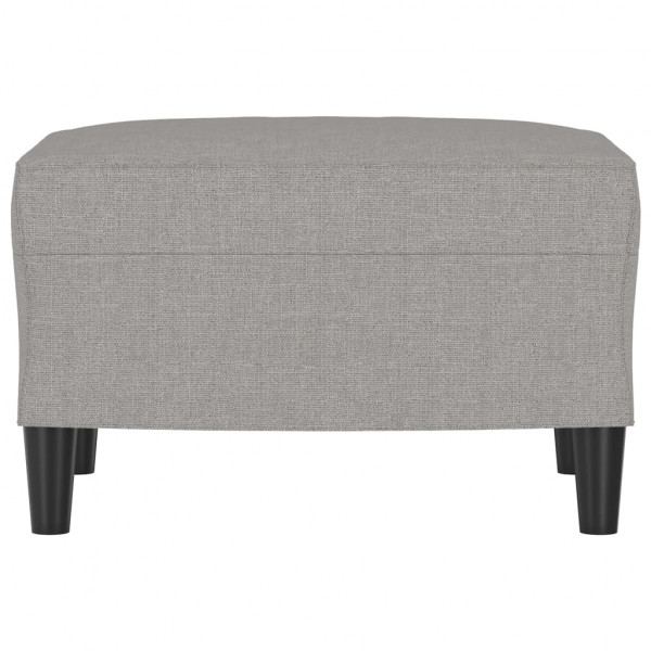 Reposapiés de tela gris claro 60x50x41 cm M 3