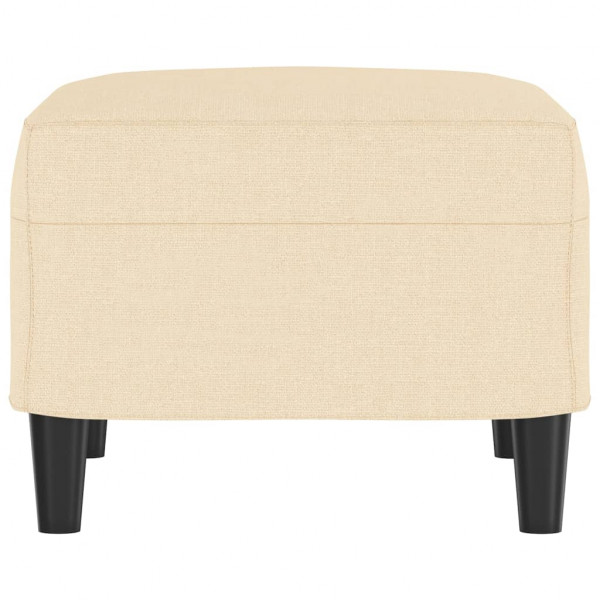 Apoio de pés 60x50x41 cm tecido cor creme M 4