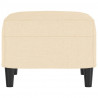 Reposapiés de tela crema 60x50x41 cm 4