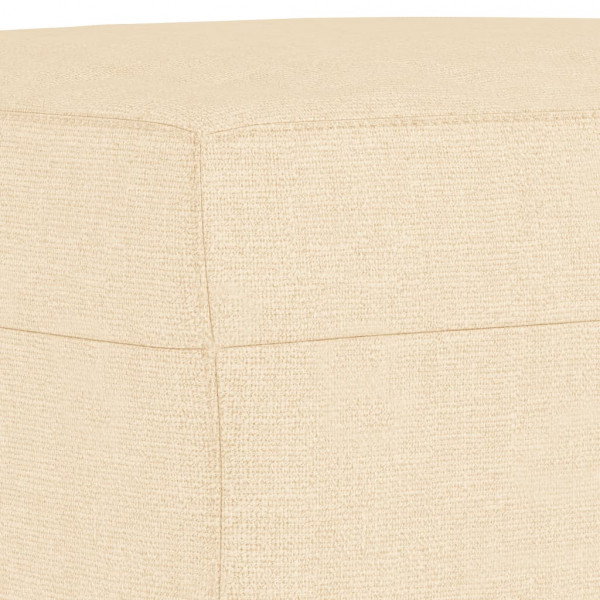 Apoio de pés 60x50x41 cm tecido cor creme M 5