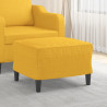 Reposapiés de tela amarillo claro 60x50x41 cm 1