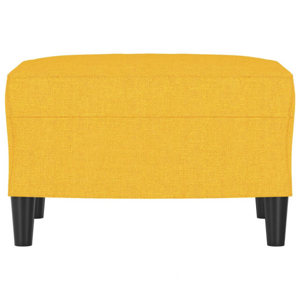 Reposapiés de tela amarillo claro 60x50x41 cm M 3
