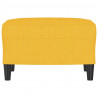 Apoio de pés 60x50x41 cm tecido amarelo-claro 3