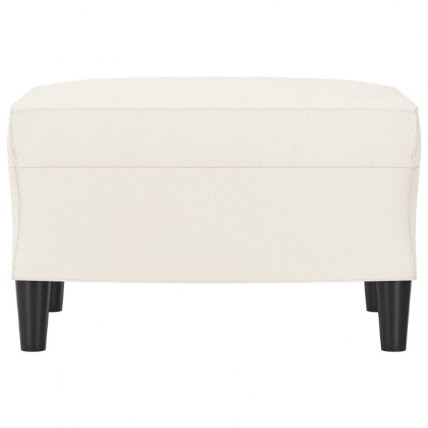 Apoio de pés 60x50x41 cm couro artificial cor creme M 3