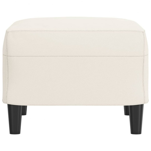 Apoio de pés 60x50x41 cm couro artificial cor creme M 4