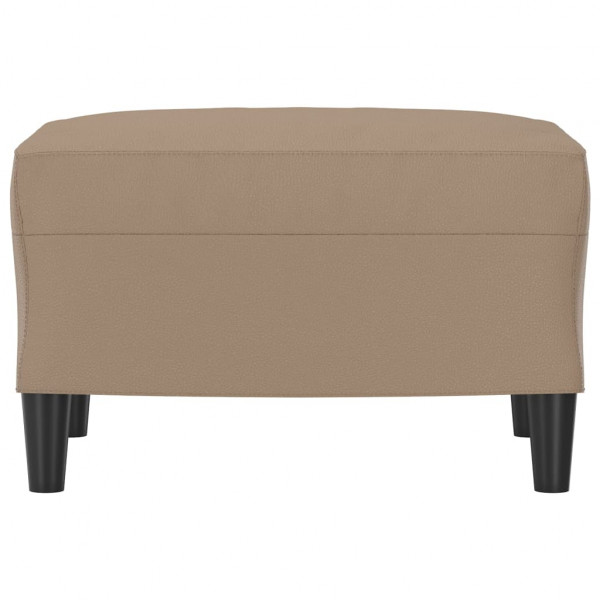 Reposapiés de cuero sintético color capuchino 60x50x41 cm M 3