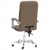 Silla de oficina reclinable de tela marrón 5