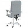 Silla de oficina reclinable de tela gris claro 5