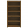 Estantería madera maciza de pino marrón miel 80x35x154 cm 5