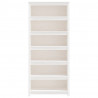 Estante 80x35x183 cm madeira de pinho maciça branco 5