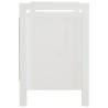 Banco de corredor 80x40x60 cm madeira de pinho maciça branco 5
