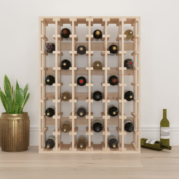 Botellero madera maciza de pino 70x33x94 cm M 3