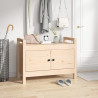 Banco de recibidor madera maciza de pino 80x40x60 cm 1