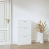 Mueble zapatero madera contrachapada blanco 59x17x108 cm 3
