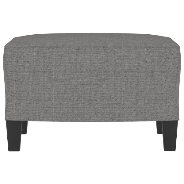 Reposapiés de tela gris oscuro 60x50x41 cm M 3