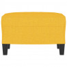 Apoio de pés 60x50x41 cm tecido amarelo-claro 3