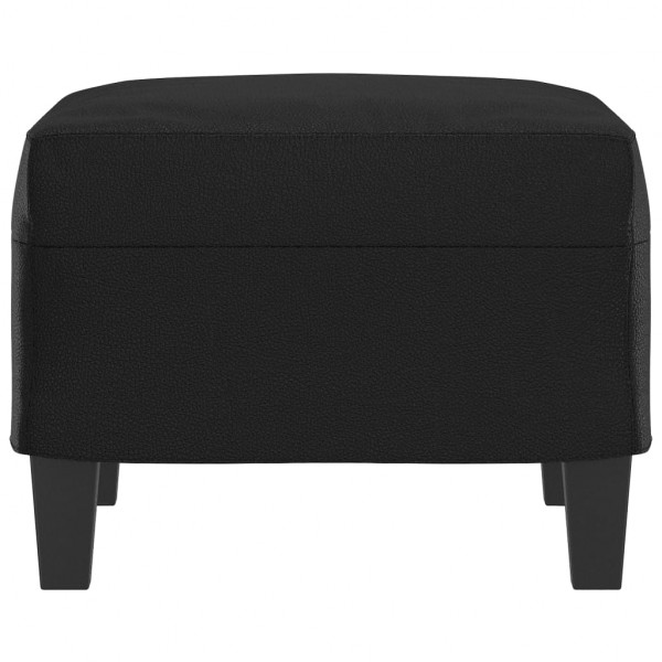 Apoio de pés 60x50x41 cm couro artificial preto M 4