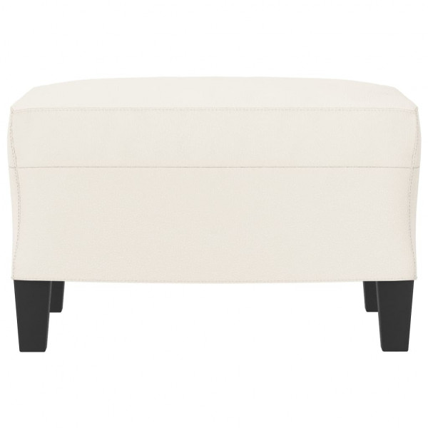 Apoio de pés 60x50x41 cm couro artificial cor creme M 3