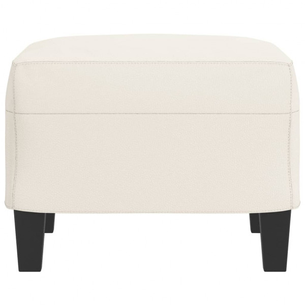 Apoio de pés 60x50x41 cm couro artificial cor creme M 4