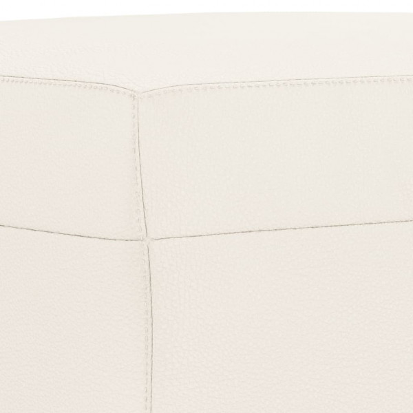Apoio de pés 60x50x41 cm couro artificial cor creme M 5