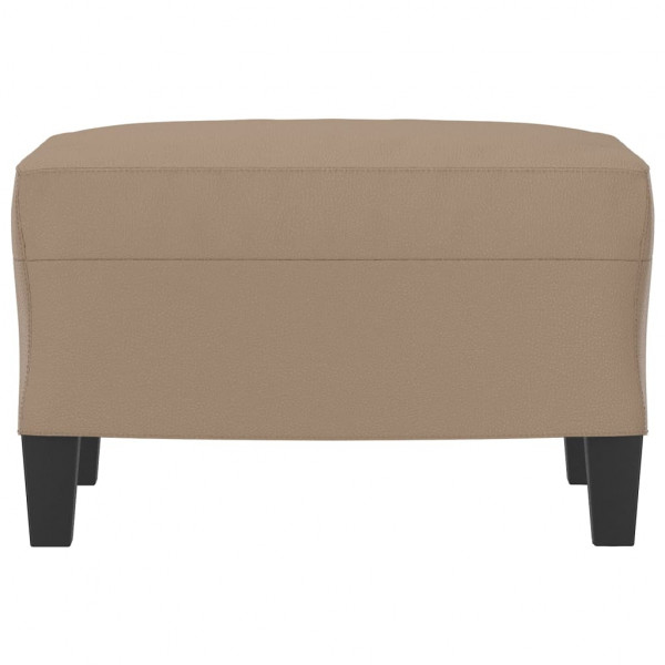 Reposapiés de cuero sintético color capuchino 60x50x41 cm M 3