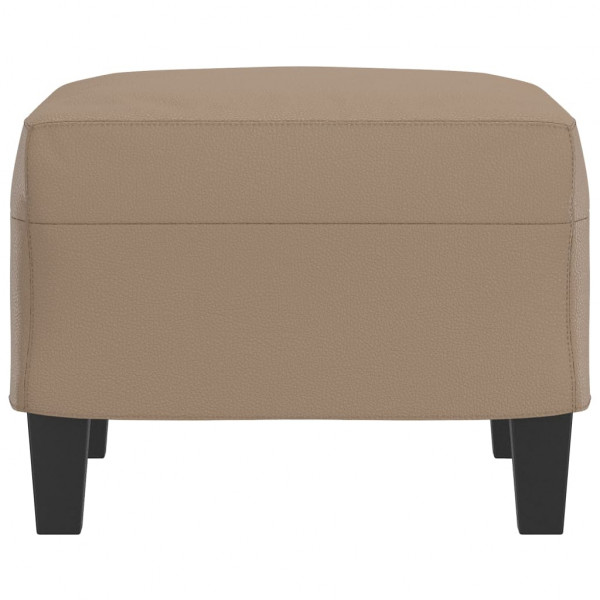 Apoio de pés 60x50x41 cm couro artificial cappuccino M 4