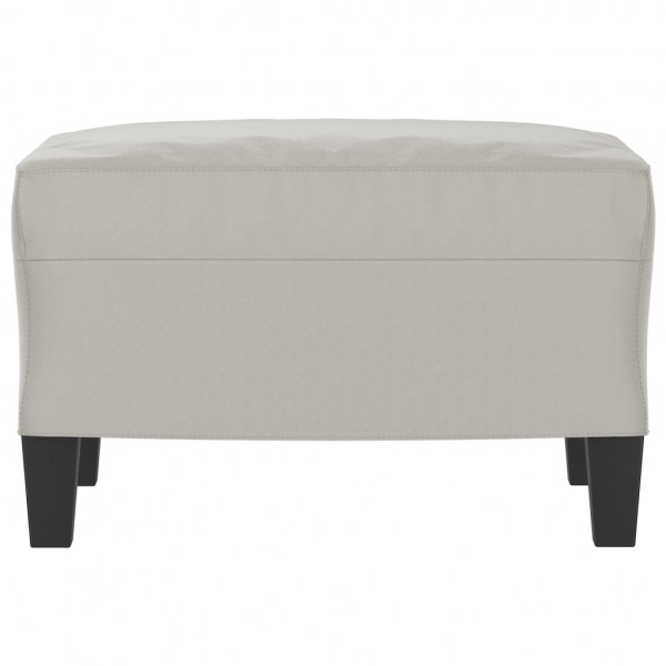 Apoio de pés tecido de microfibra 60x50x41 cinza-claro M 3