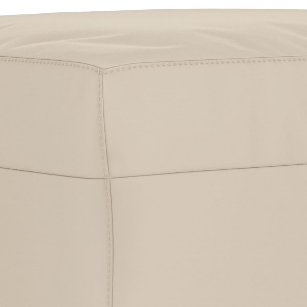 Apoio de pés tecido de microfibra 60x50x41 cor creme M 5