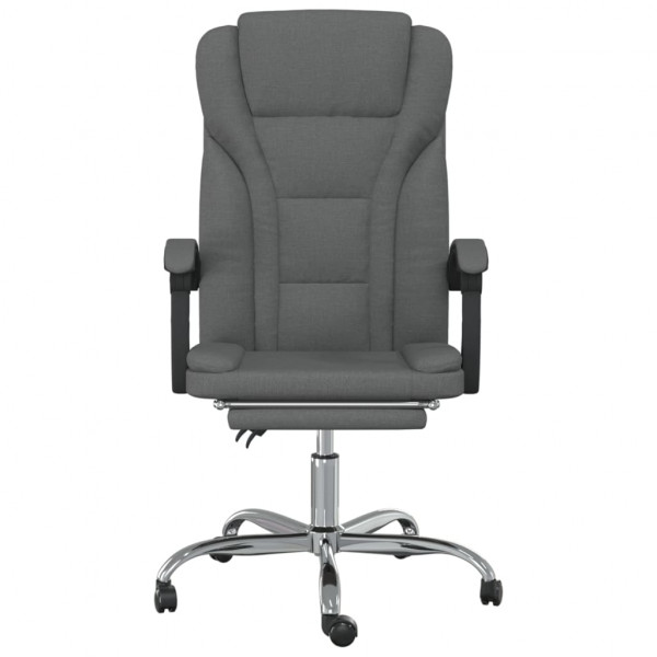 Silla de oficina reclinable de tela gris oscuro M 3