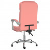 Silla de oficina reclinable cuero sintético rosa 5