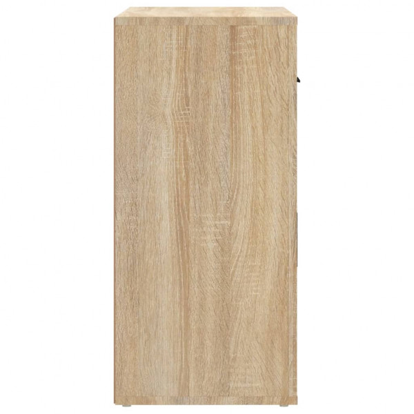 Aparador madera contrachapada color roble Sonoma 80x33x70 cm M 5
