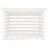 Leñero de madera maciza de pino blanco 108x73x79 cm 5